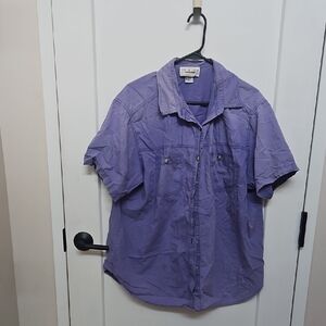 Columbia Women's Purple Short Sleeve Shirt